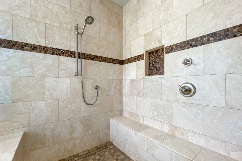 Shower with Built-In Niches
